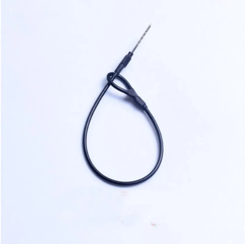 100Pcs/Lot Supermarket Anti-Theft Department Store Protective Rope Steel Wire Leather Anti-Theft Rope Buckle 17cm