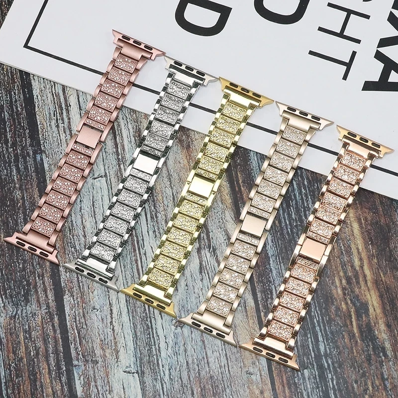 Elegant Bling Diamond Bracelet Strap for Smartwatches - Women's Edition