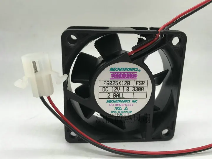 

Бесплатная доставка, новый оригинальный MECHATRONICS 6025 F6025X12B FSR 12V 0.330A 6C охлаждающий вентилятор