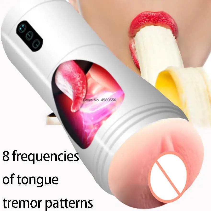 Männlicher Masturbator Mit Zungenvibration Und Saugfunktion_voghion.com