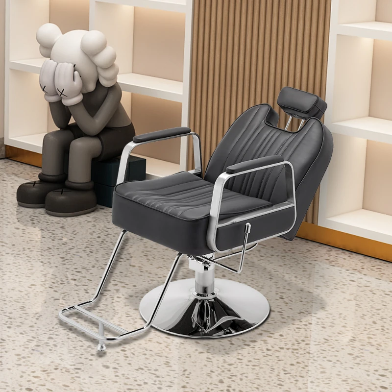 

Swivel Beauty Barber Chair Professional Chaise With Makeup Barber Chair Headrest Nail Beautiful Cadeira Furniture Salon CC50LFY