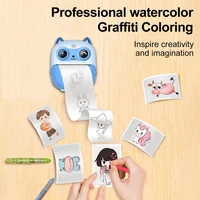 Цифровая камера с мгновенной печатью — мини-портативный фотопринтер с милым мультяшным дизайном, мгновенная черно-белая печать — изображение 6