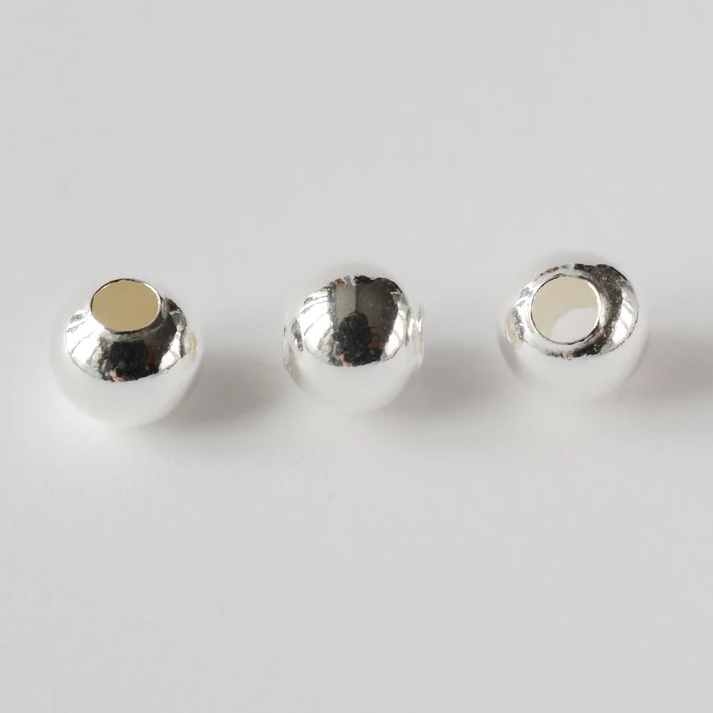 Bracelet En Argent Massif 925 - Boules Argentées - Bijoux Occasion