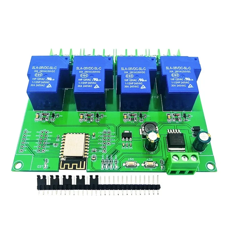 

ESP8266 WiFi 4-канальный модуль 30A DC 7-28V 5V