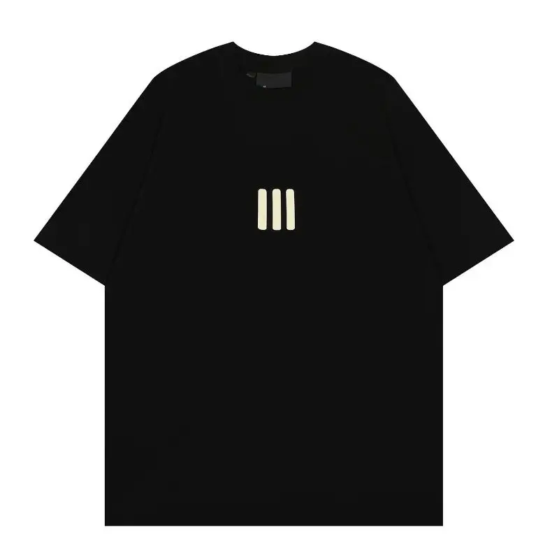 Spring and Summer Three-bar Printing Daily Commuting Sports Men and Women T-shirt men t shirt,loose short sleeved t shirt,short sleeve top