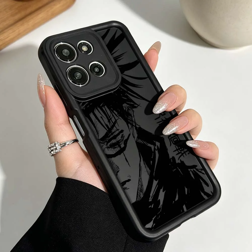 Luxury Jujutsu Kaisen Silicone Phone Case with Fusion Eye Design