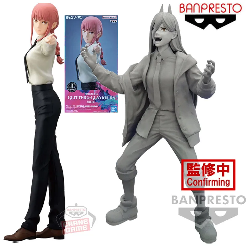 

Banpresto Original GLITTER&GLAMOURS CHAINSAW MAN Anime Figure MAKIMA POWER Action Figure Toys for Boys Girls Children Gifts