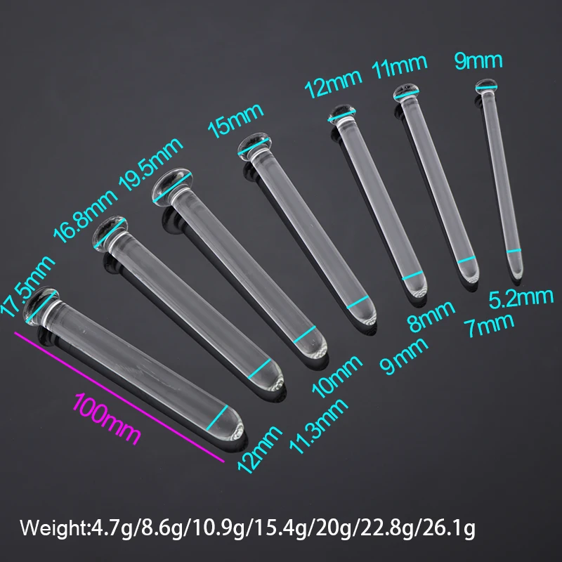 10 Size Glass Horse Eye Rod Urethral Stimulator Expander Needle Sounding Penis Plug Fetish Man Gay Masturbation Adult Sex Toy 18 penis sex toys