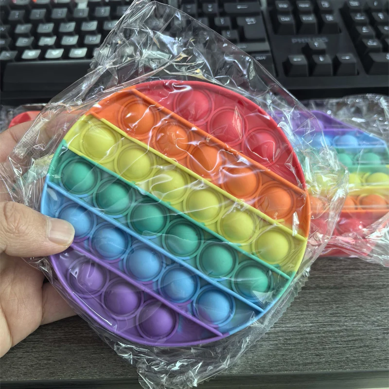 Fidget Push Bubble Silicone Sensory Toy For Stress And Anxiety_voghion.com
