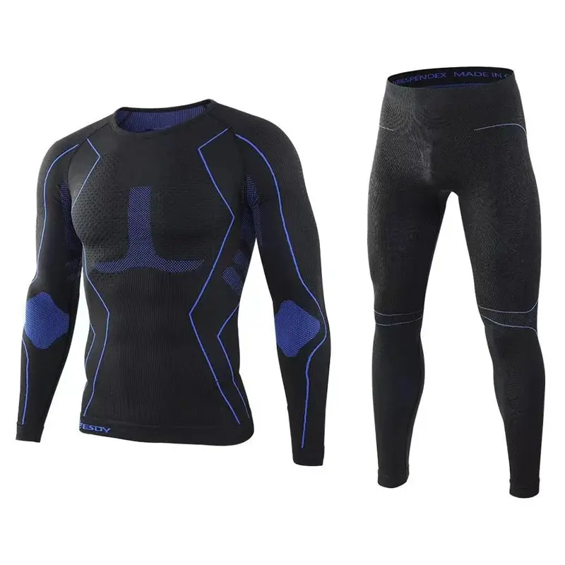 Men Sports Tactical Underwear Set Winter Warm Underwear Long Shirt Breathable Quick Drying Clothing Sweatwicking Sports Clothing thermal underwear set thermal underwear