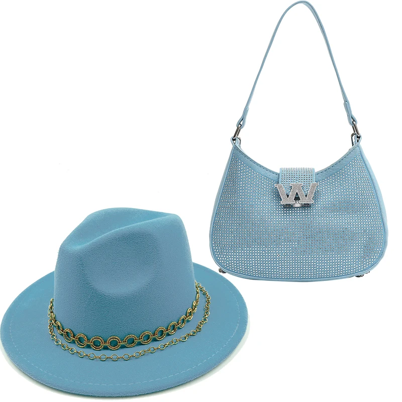 Fedoras Hat 2-piece Sets Autumn Winter 2022 Luxury  display picture 1