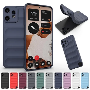 Custodia per armatura per telefono in morbida pelle antiurto per niente telefono 3 Pro 2a 3a 2 CMF Telefono 1 AirBag in silicone liquido Coque protettiva Funda