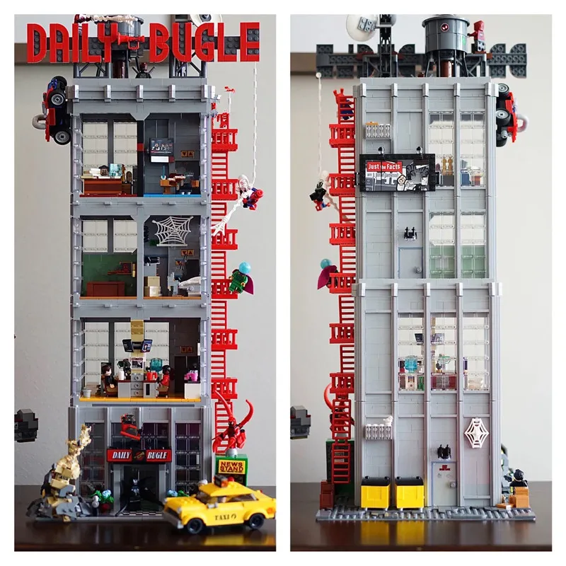 

Heros Series Daily Bugle Street View 3770+pcs/set Model Building Blocks Bricks Compatible 76178 78008 For Kids Christmas Gifts