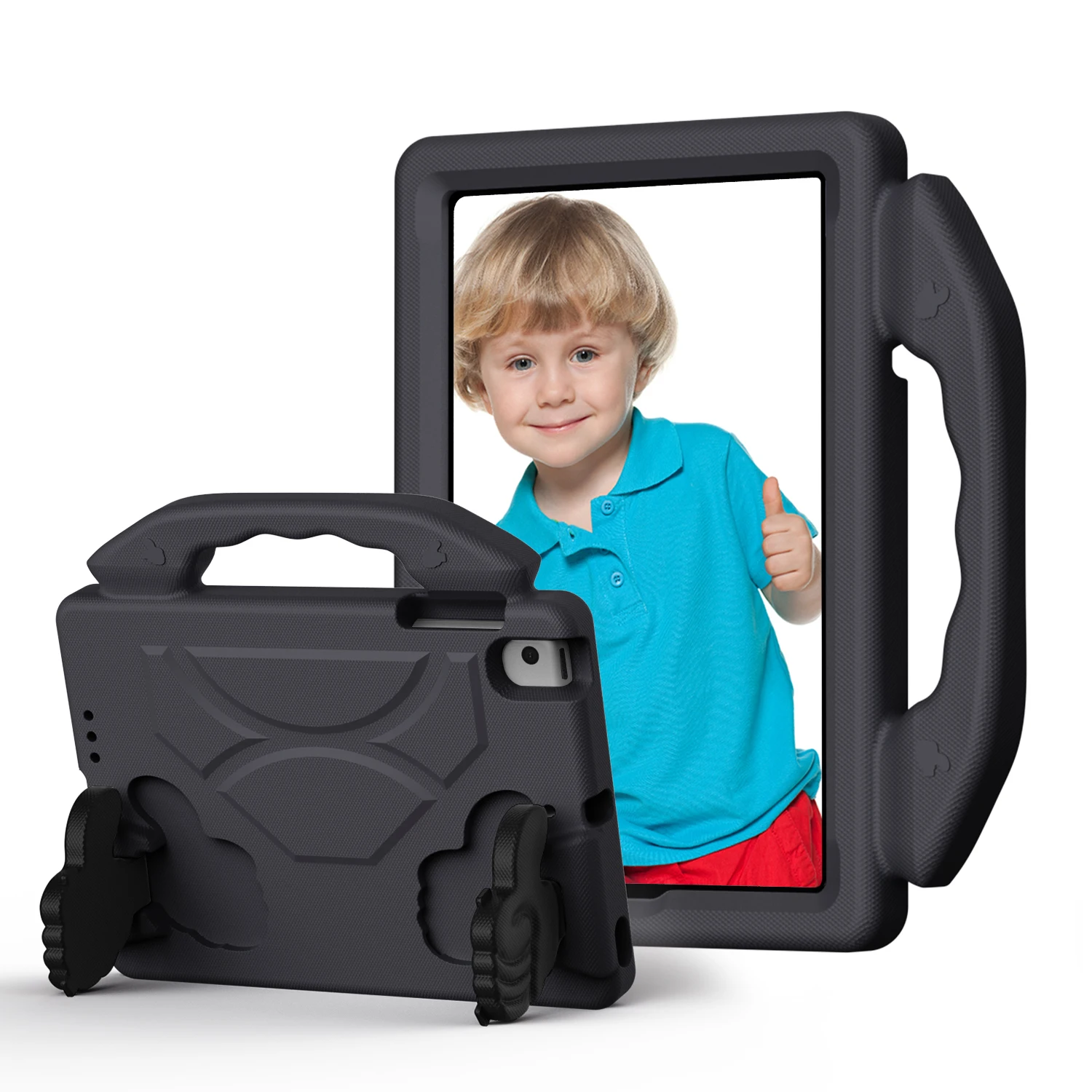 Children's Shockproof EVA Protective iPad Mini Case with Stand and Handle - Durable & Lightweight Design