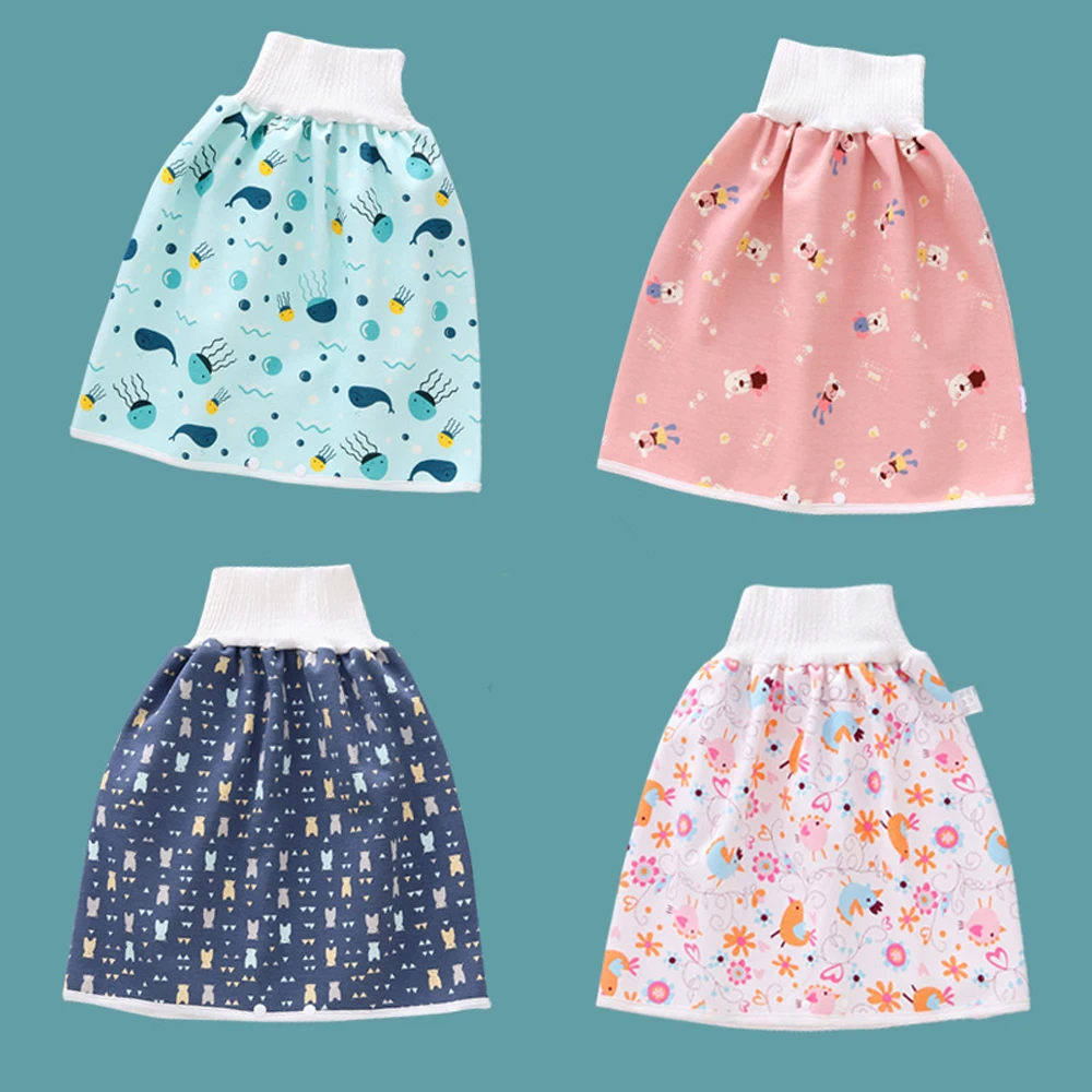 Trainining Fashion Nappy Shorts Cloud Waterproof Cotton Wave Leak-proof Baby Diaper Skirt Flower Diaper Infant Training Pants