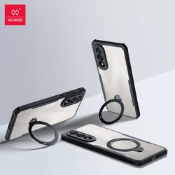 Xundd Airbag Shockproof Transparent Phone Case with Camera Protection - Acrylic and TPU (Magnetic Stand Case)