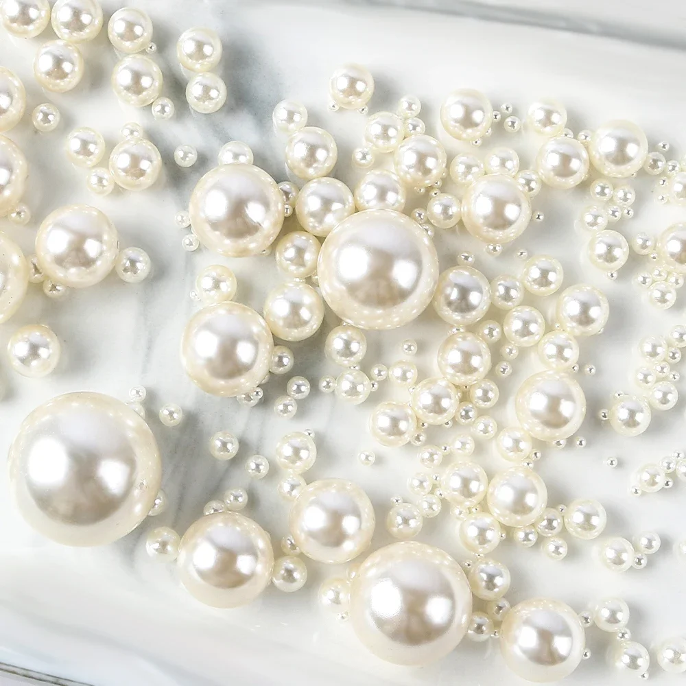 Acrylic Beads Imitation Pearl Beads For Nail Arts DIY