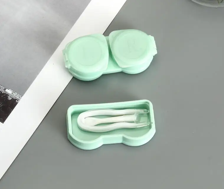 Contact Lenses Case New Contact Lens Case With Lens Tweezers Suction Set Portable Container Contact Lens Box For Women Men 