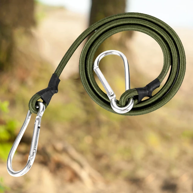 Rubber Bungee Cord Multifunction with Hooks Heavy Duty Strap Carabiner  Elastic Rope for Cargo/Tarps Covers/Van/Motorcycle/Truck - AliExpress