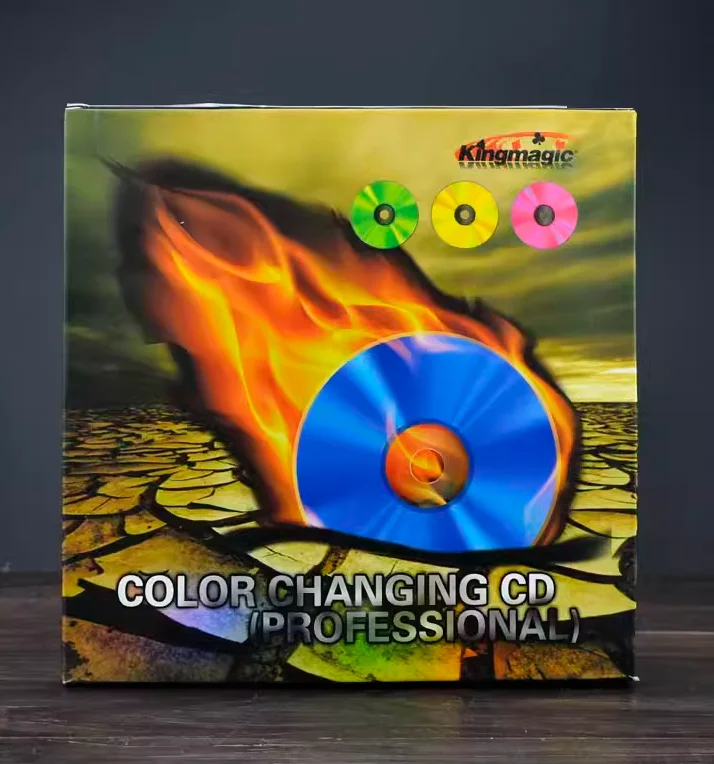 색상 변경 CD/배니싱 CD 매직 트릭(실크 제외) 디스크 클립 스테이지 매직 소품 Mentalism Illusion Gimmick G8045