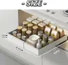 Pull Out Cabinet Organizer Expandable Slide Out Drawers Fixed With Adhesive Heavy Duty Roll Out Shelf Storage Easy Cleaning 6