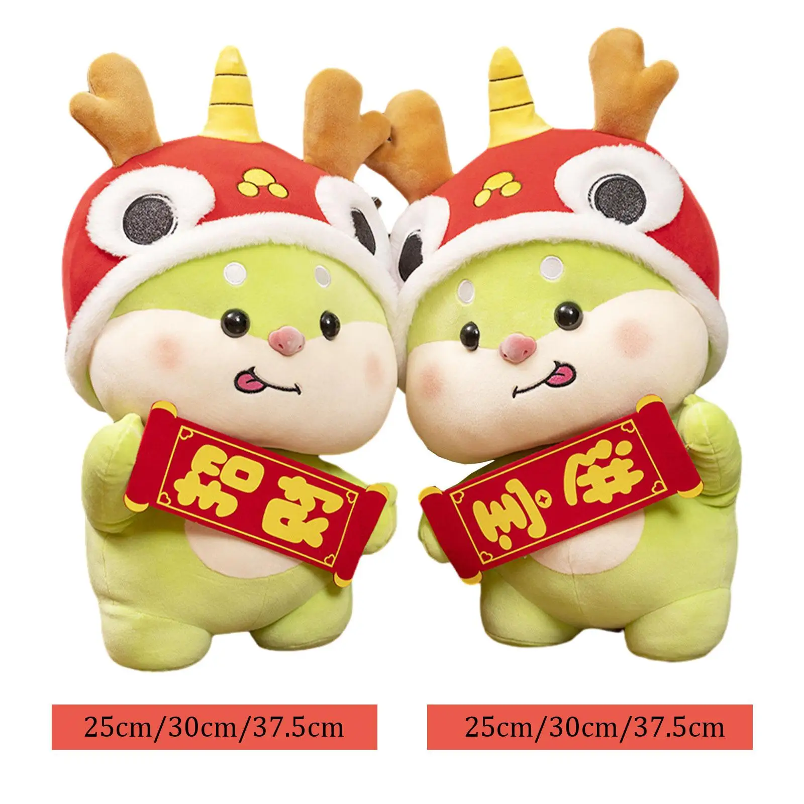 

Lovely Dragon Plush Toy 2024 Dragon Ornament New Year Gifts 2024 Dragon Year Mascots for Office Spring Festival Holiday Car Desk