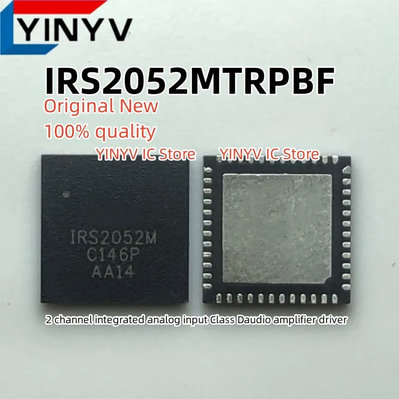 

Free shipping 5Pcs IRS2052MTRPBF IRS2052M IRS2052MPBF IRS2052 2CH Digital Audio Amplifier Chipset Original New 100% quality