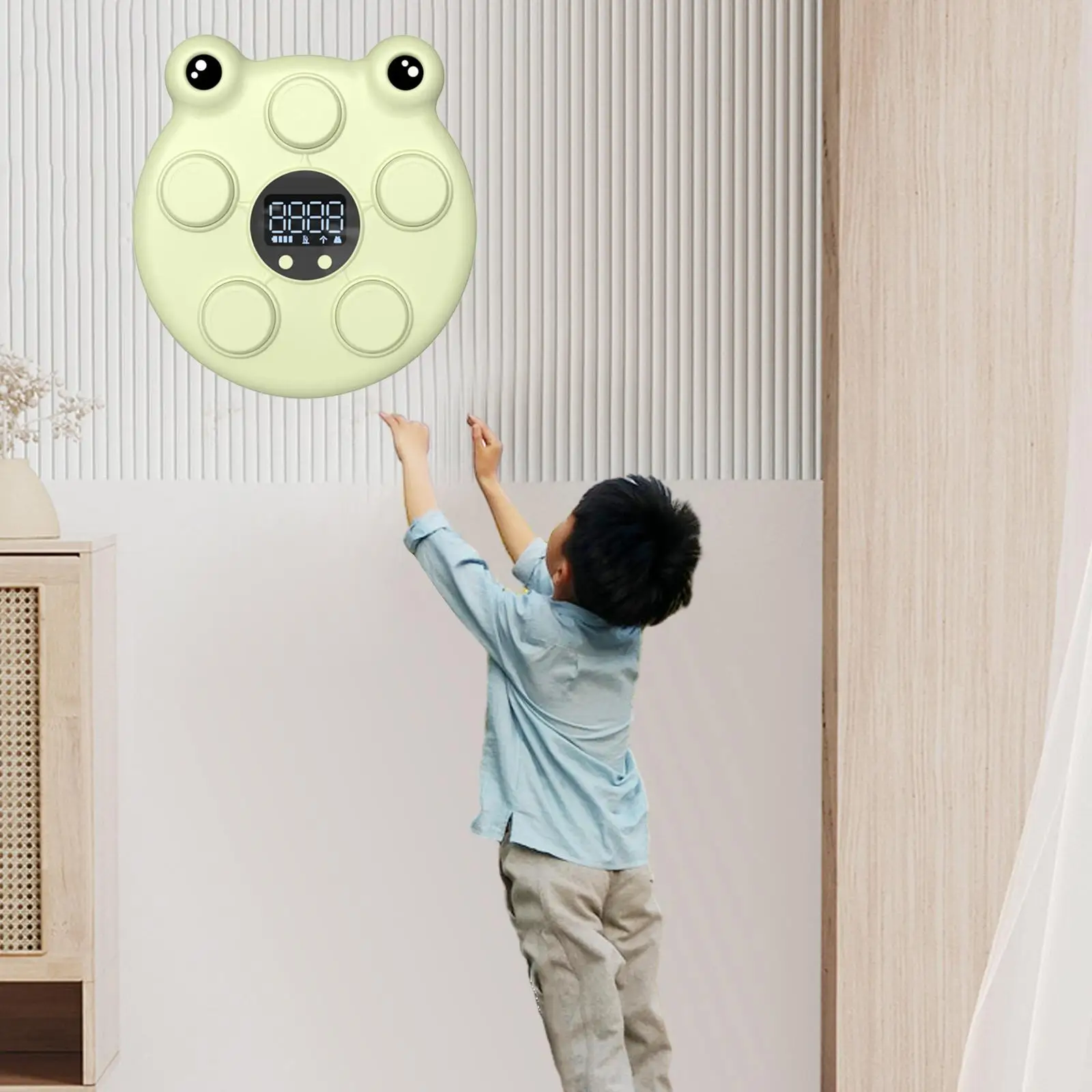 

Kids Frog Touch High Jump Counter Height Touch Device for Children Room Home