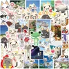 50PCS Cartoon Toro Inoue Cat Stickers Cute Decals DIY Bike Travel Luggage Guitar Laptop Waterproof Graffiti Sticker Kids Toy 2