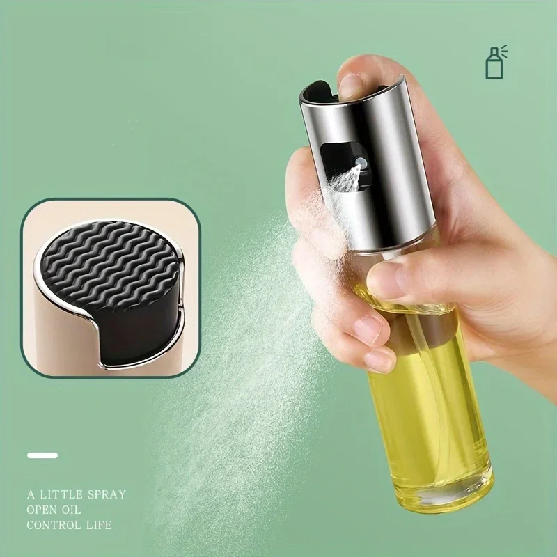 Spray Bottle, Pressure Atomized Spray Pot, Olive Oil Bottle, Barbecue Oil Pot Seasoning Bottle Outdoor Barbecue Kitchenware