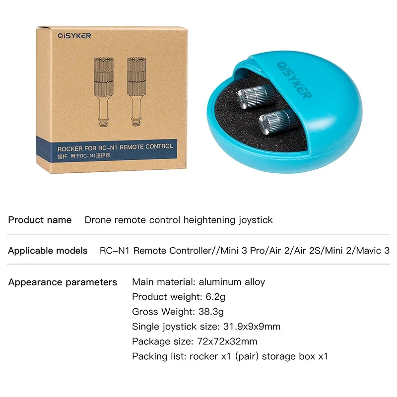 Joysticks en alliage d'aluminium pour télécommande DJI RC-N1
