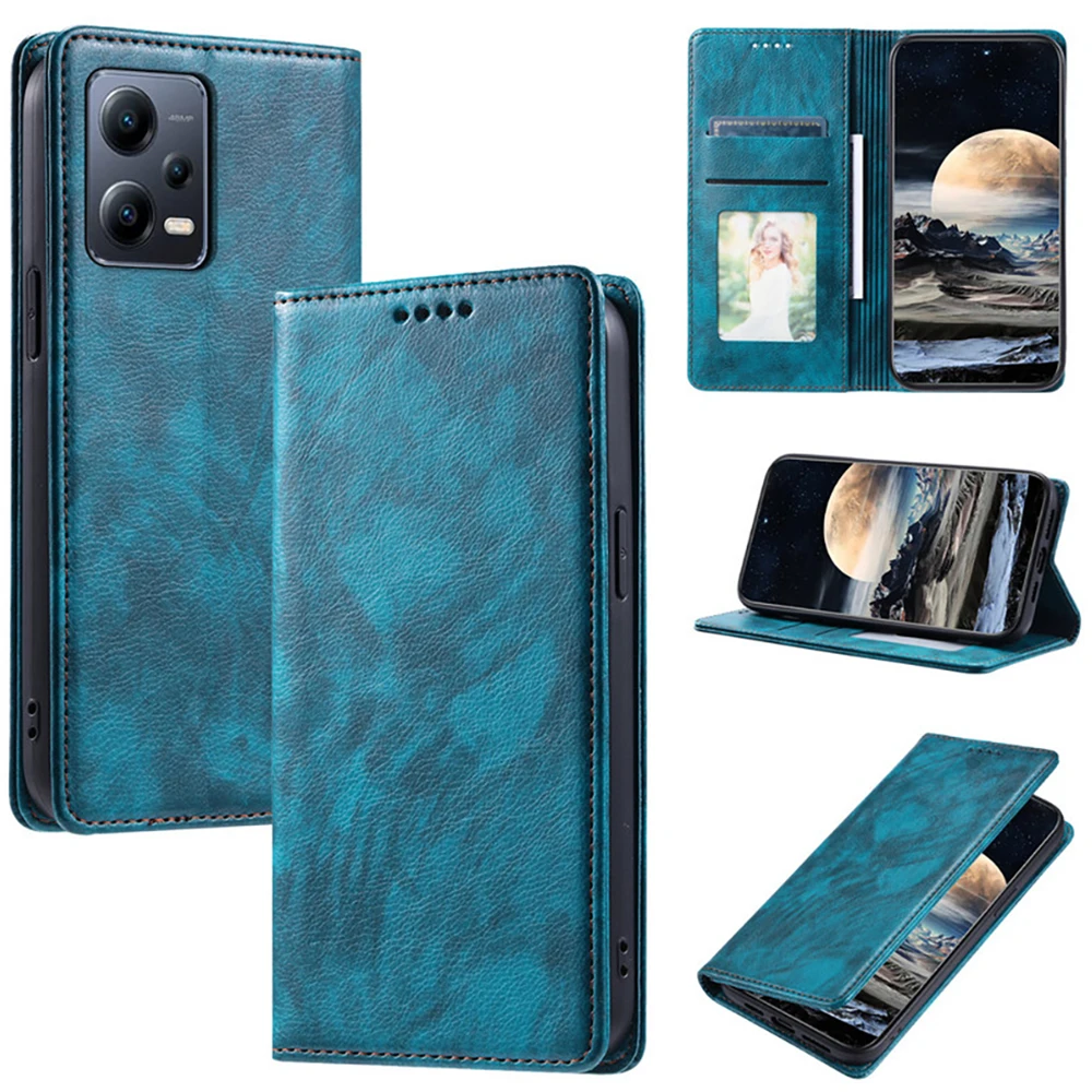 

Flip Case For Xiaomi Redmi Note 12 Pro Plus 5G Leather Wallet Magnetic Cover For Redmi Note 12 Turbo 12S 12R 12 R Pro Funda