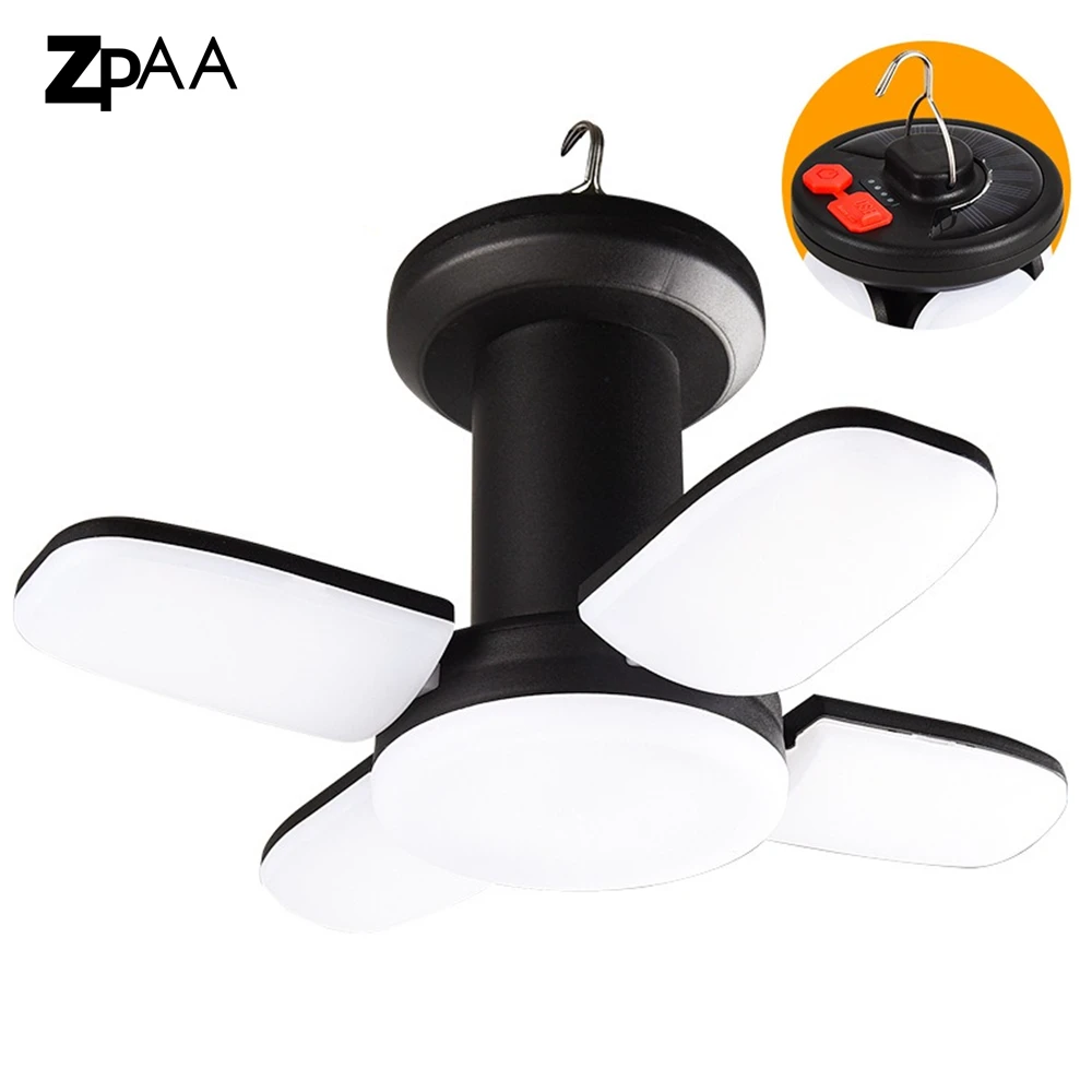 Outdoor Lighting LED Leaf Camping Lamp Hung Emergency Solar USB Rechargeable Tent Camping Lights Fishing Travel Lanterns camping light portable lanterns camping lamp