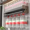 Wall Mounted Kitchen Storage Rack Space Aluminum Waterproof Household Knife Holder No Punching Required Seasoning Storage Shelf 4