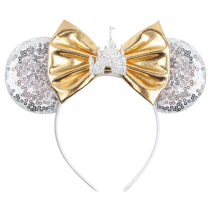 Hair Accessories Disney Hair Accessories Mickey Headbands Castle Fireworks Show Headbands Children's Amusement Park Hair Accessories