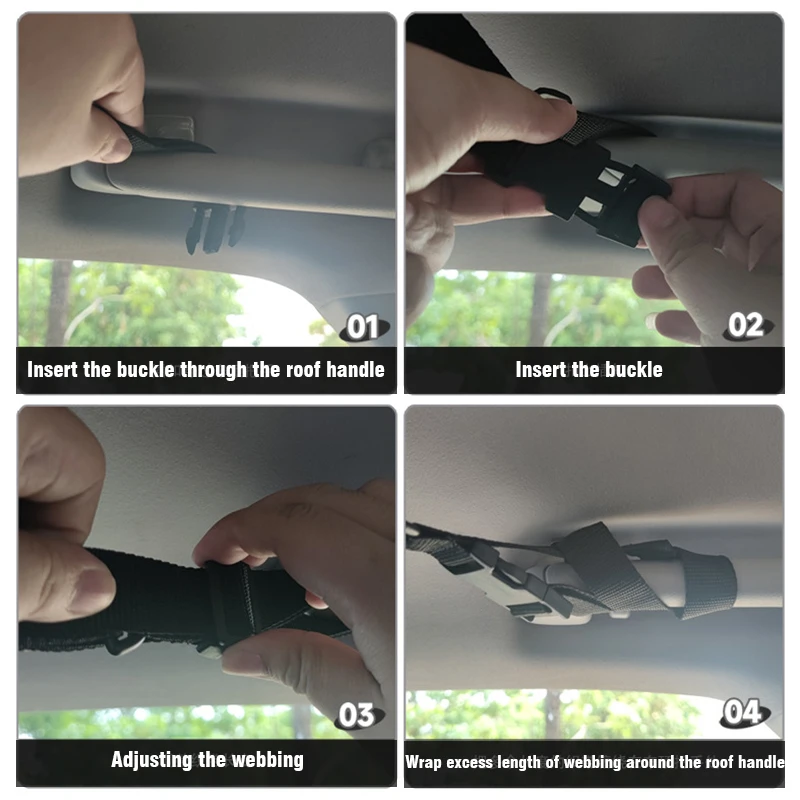 Neue Auto Decke Dach Innen Fracht Reiß verschluss verstellbare Netz Lagerung Netz Tasche Kleinigkeiten Organizer Mesh Tasche für Van Geländewagen Universal – Detail 6