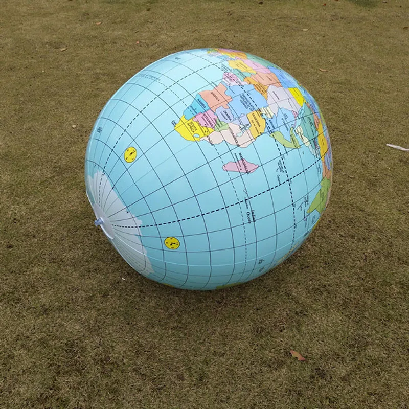 90CM inflatable balloon teaching prop English version inflatable map ball children's geography enlightenment children's toy 5