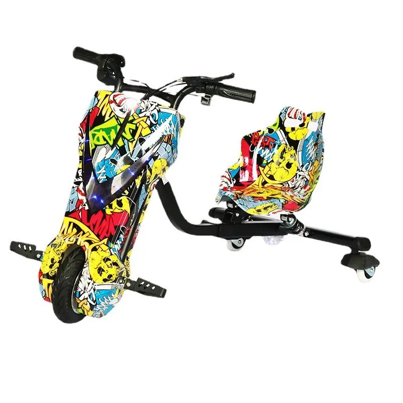 Children's Three Wheeled Electric Scooter, Intelligent Foot Pedal, Mini Skateboard, Go Kart, Shock Absorber Kart 전기 카트