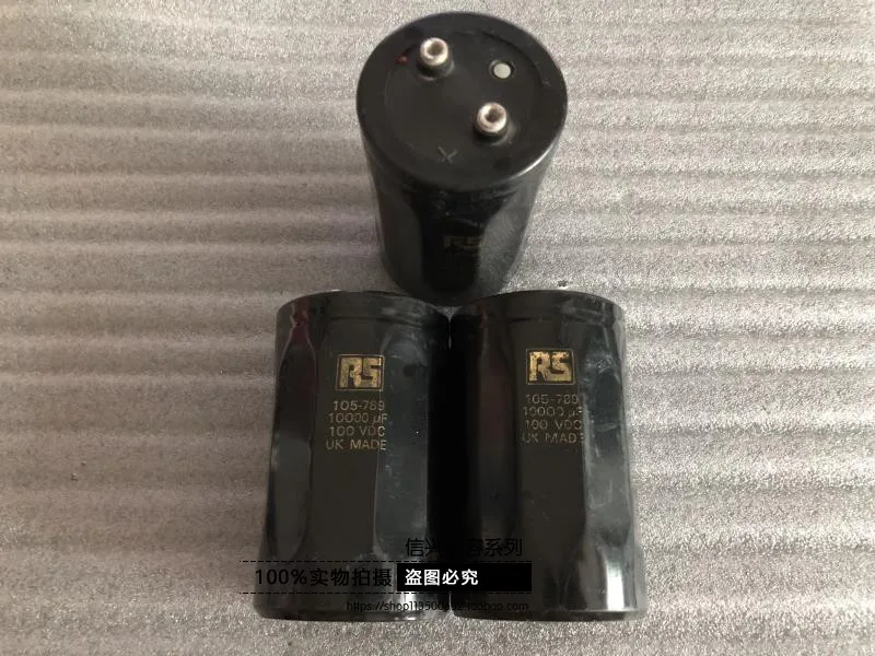 RS series 10000uf 100V screw hair gold burning word power amplifier filter electrolytic capacitor 1pcs price |