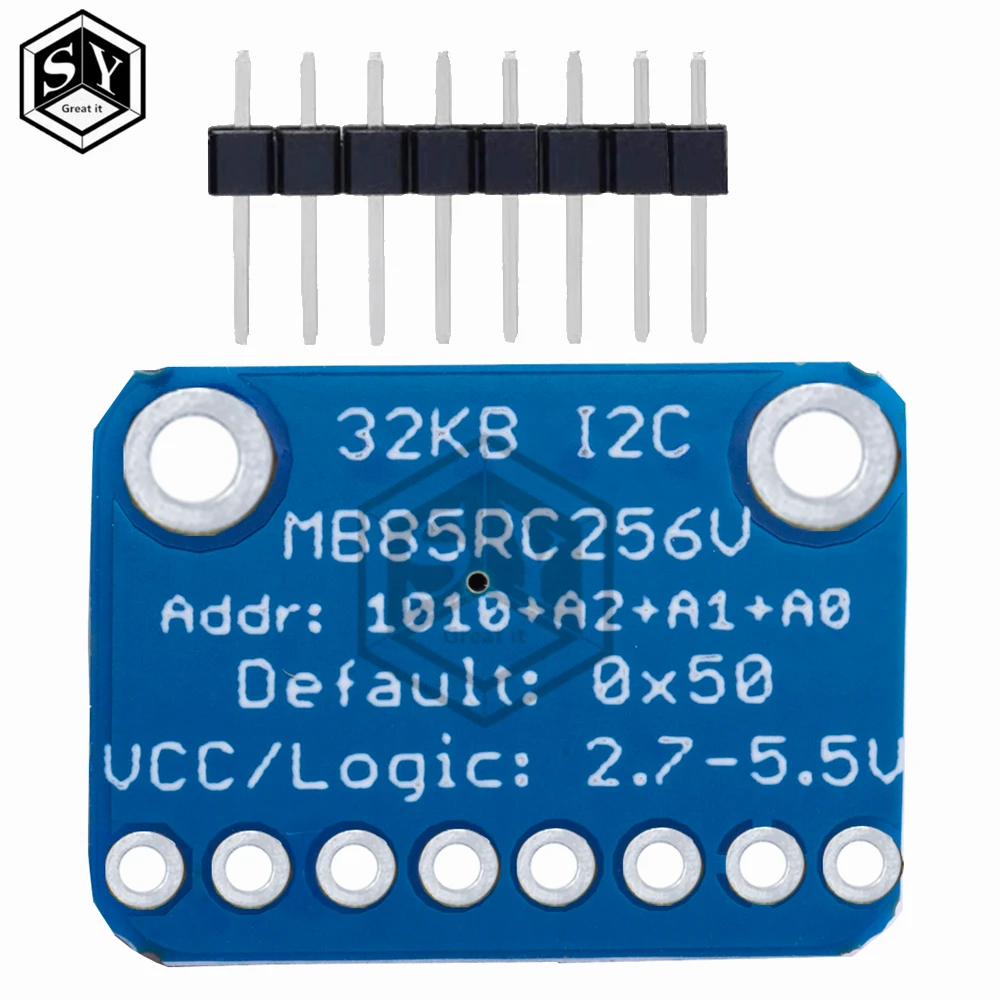 1-50pcs MB85RC256V 메모리 IC 32KB 개발 도구 IoT 센서 장치용 I2C 비휘발성 FRAM 브레이크아웃 보드 모듈
