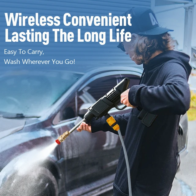 휴대용 고압 세척기로 집안일을 편리하고 효율적으로 해결하세요!