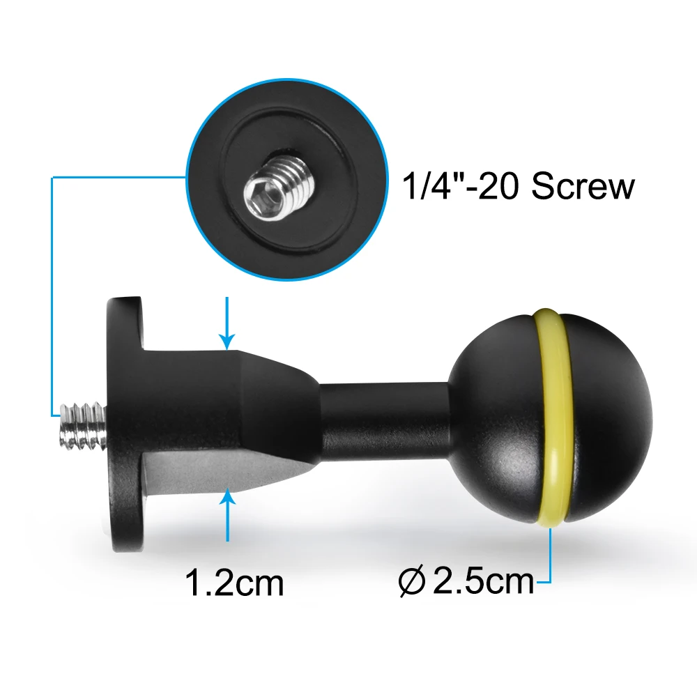 Essential Diving Photography Equipment Dual Ball Joint Arm Lighting System For Gopro Accessories