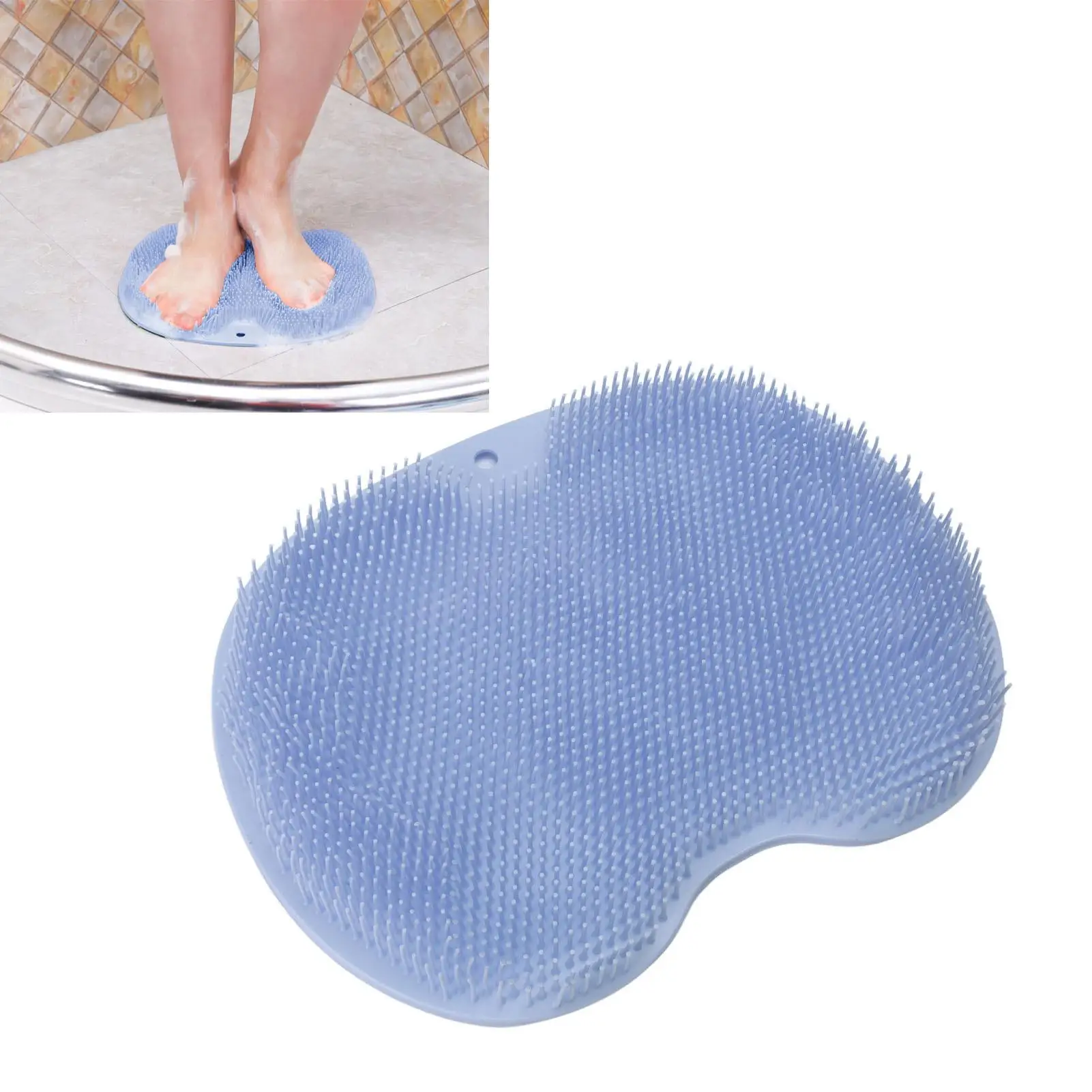 30x23cm Wall-Mountable TPE Foot Massage Cushion Pad with Suction Cups for Ultimate Foot Spa Experience
