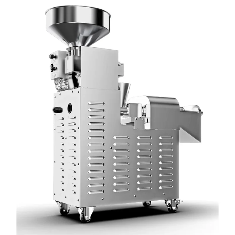 Oil Press Machine Commercial Stir frying And Pressing in one Stainless Steel 2200W Olive Kernel Coconut Extractor 3