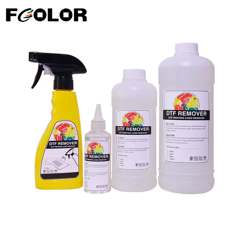 Fcolor 1000ML DTF Remover Direct To Film Printing Cleaning Liquid Pattern Remove Solution Adhesive Powder Remover Liquid
