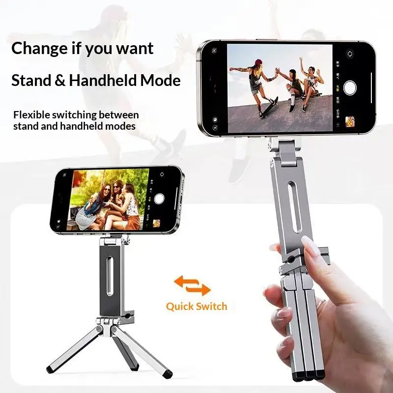 【C】1Pcs 360 회전 휴대용 스탠드 접이식 자기 전화 삼각대 홀더 전화 여행 비디오 사진 액세서리