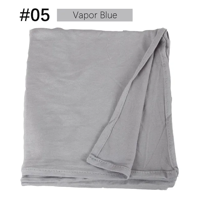 Muslim Women Premium Instant Cotton Jersey Hijab Scarf Jersey Hijabs Scarves With Hoop Pinless HeadScarves 53 colors 05
