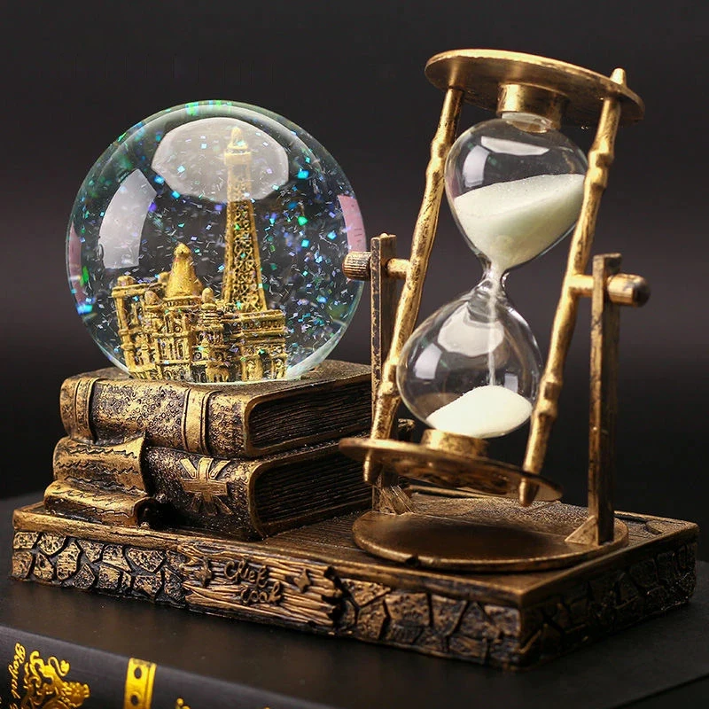 

Creative Personality Wooden Timer Sand Clock Retro Hourglass Time Hourglass Timer Living Room Office Home Decoration Gift