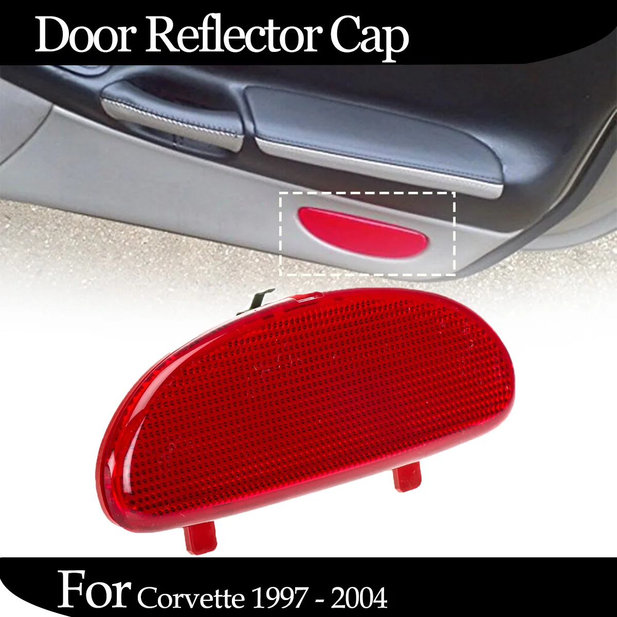 

Красная световая панель для внутренней двери, световая крышка, светоотражающая лампа, отделка объектива, светоотражающие полосы для Corvette 1997 - 2004 10295148