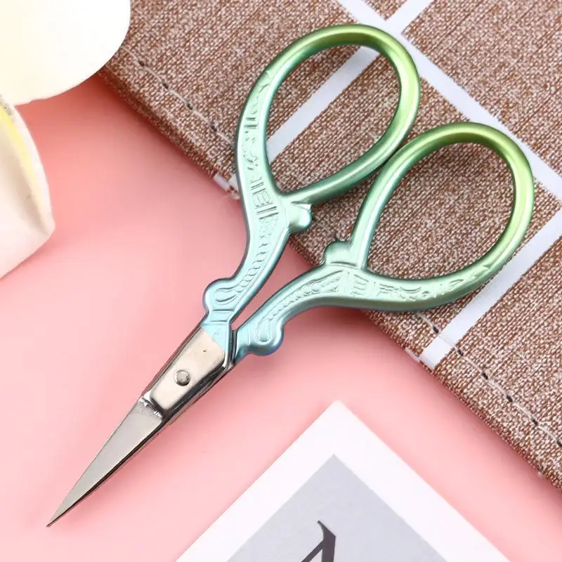 MIni Tailor Scissor Pointed Shape Sewing Stainless Steel Small Embroidery Craft CrossStitch Scissors U Shape DIY Home Tools